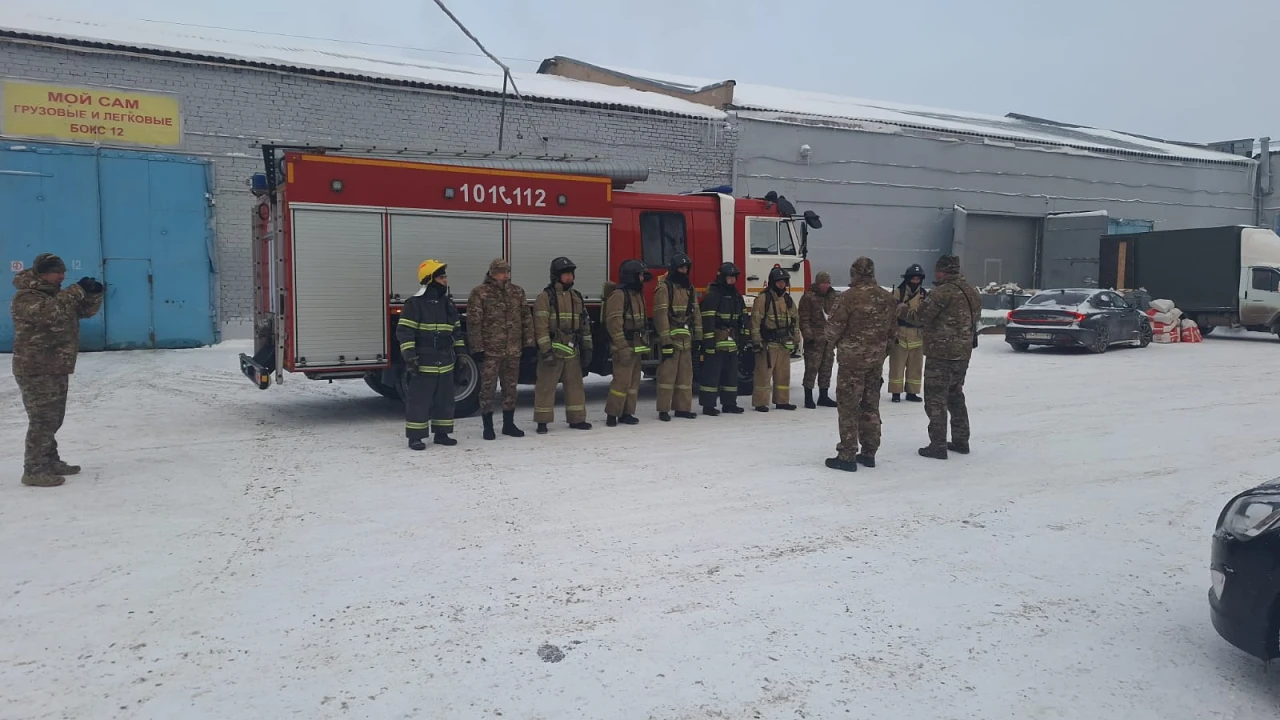 Төтенше жағдайларға дайындық: өртке қарсы оқу-жаттығулар өткізілді 